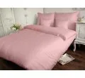 Pościel Satynowa Jednobarwna 140x200 + 70x80 - Róż pudrowy Carmen 006