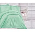 Pościel jednobarwna w paseczki paski miętowe 200x220 Cizgili Green