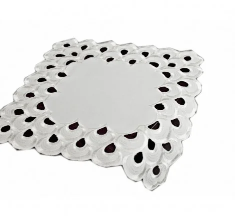 Serwetka haftowana - 30x30 - Kremowa łezka - 1898 Krem