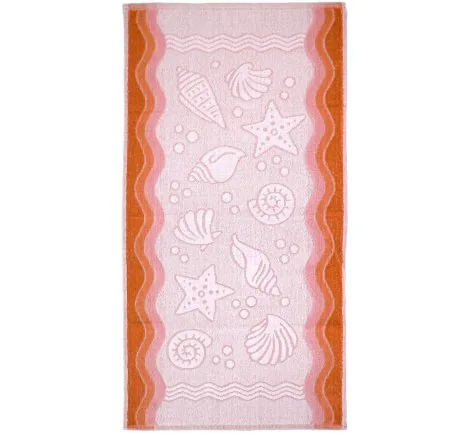 Ręcznik Flora Ocean - Brzoskwiniowy - 40x60 cm - Everday Collection - Greno
