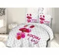 Pościel z Bawełny - Kochaj i śnij - 220x200 - 61447/1 - vintage - na prezent