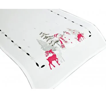 Szal świąteczny - bałwanek - 40x140 cm boże narodzenie