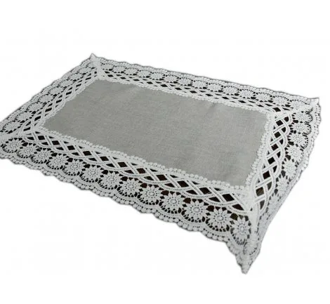 Serwetka z białą gipiurą 30x45 - Gracja 43812