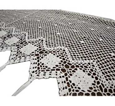 Zazdrostka - szydełko - Biały - 50x70 - firana 10188 - ręcznie robiona