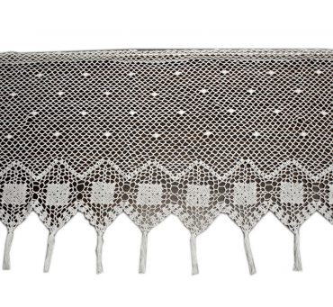 Zazdrostka - szydełko - Biały  -  50x150 - firana  10188 -  ręcznie robiona