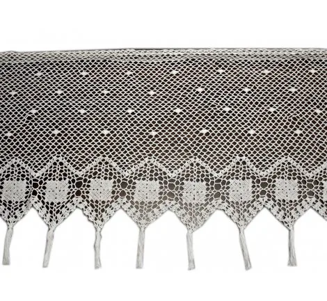 Zazdrostka - szydełko - Biały - 50x150 - firana 10188 - ręcznie robiona