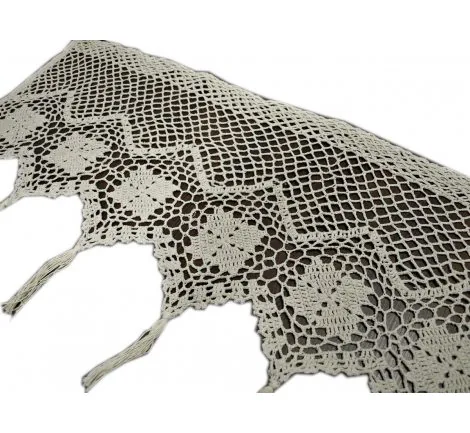 Zazdrostka - szydełko - ecru - 30x150 - firana 10188 - ręcznie robiona