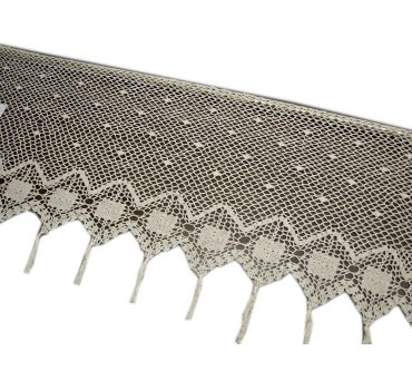 Zazdrostka - szydełko - Ecru -  50x100 - firana  10188 -  ręcznie robiona