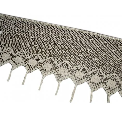 Zazdrostka - szydełko - Ecru - 50x150 - firana 10188 - ręcznie robiona