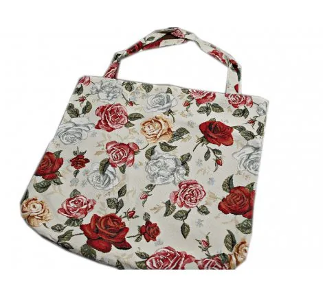 Torba gobelin - duża - 42x40 - butik - Róże