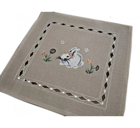 Serwetka świąteczna - 30x30 Zajączek - int 190140 beż - wielkanoc
