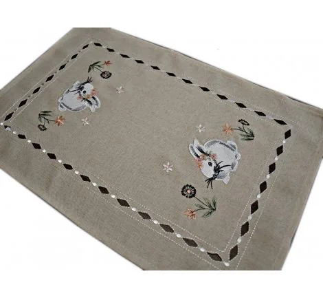 Nakładka świąteczna - 30x45 Zajączek - int 190140 beż - wielkanoc