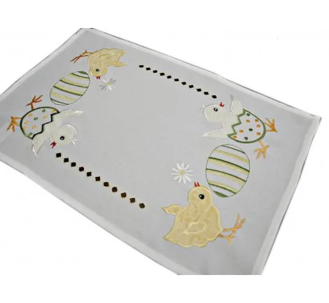 Serwetka świąteczna - 30x45 - Kurczaczek - int 190423 - żółty - wielkanoc