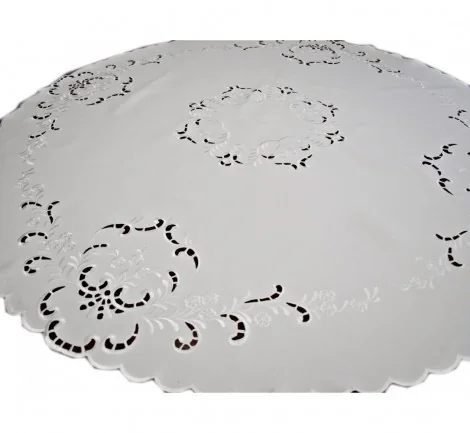 Obrus haftowany - śr. 160 - int 5357 świateczny