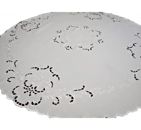 Obrus haftowany - śr. 175 - int 5357 świateczny