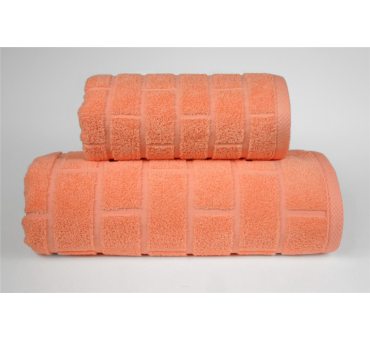Ręcznik Brick - Brzoskwiniowy - 50x90 - Greno Ręcznik Brick - Brzoskwiniowy - 50x90 - Greno
