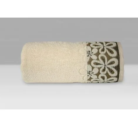 Ręcznik Bella - 30x50 - Kremowy - Greno krem