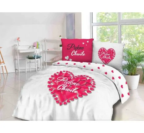 Pościel z bawełny - Piękne chwile - 220x200 - 61467/1 - vintage