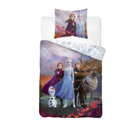 Pościel dla dzieci Kraina Lodu 160x200 + 70x80 Detexpol Frozen - Fro 32