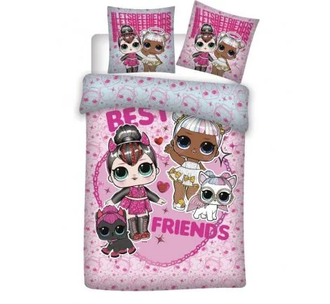 Pościel dla dzieci - Lol Surpise- 140x200 + 70x80 Detexpol Lol 0065