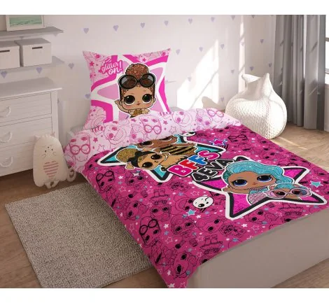 Pościel dla dzieci - Lol Surpise- 140x200 + 70x80 Detexpol Lol 036