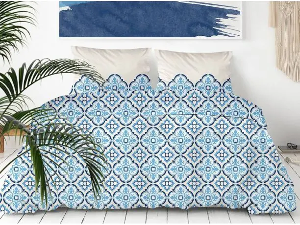 Pościel z satyny bawełnianej - 220x200- Falesia - Greno Gold Line