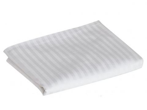 Poszwa satynowa 160x200 adamaszek biała w paski zakładka Poszwa satynowa 160x200 adamaszek biała w paski zakładka