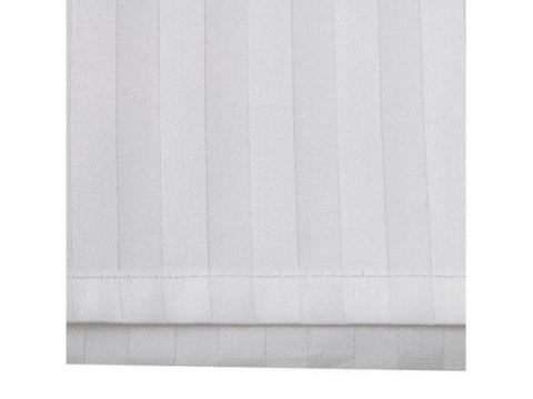 Poszwa satynowa 160x200 adamaszek biała w paski zakładka Poszwa satynowa 160x200 adamaszek biała w paski zakładka