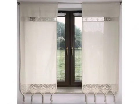 Zasłona 150x60 - Village - Beż - firana 243