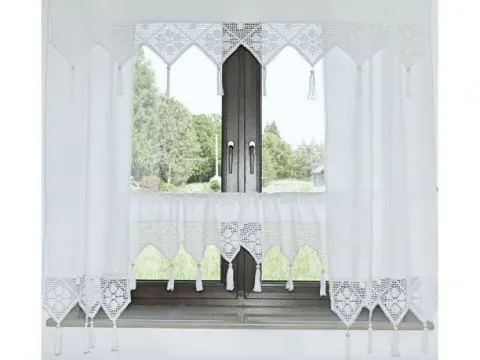 Zasłona 150x60 - Village - Biały - Firana 243 biała