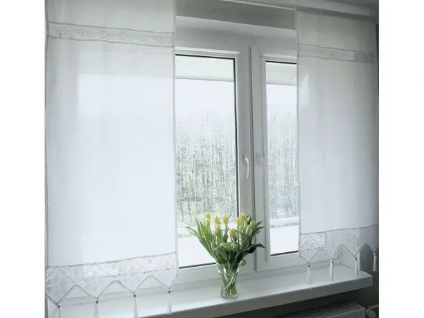 Zasłona 150x60 - Village - Biały - Firana 243 biała