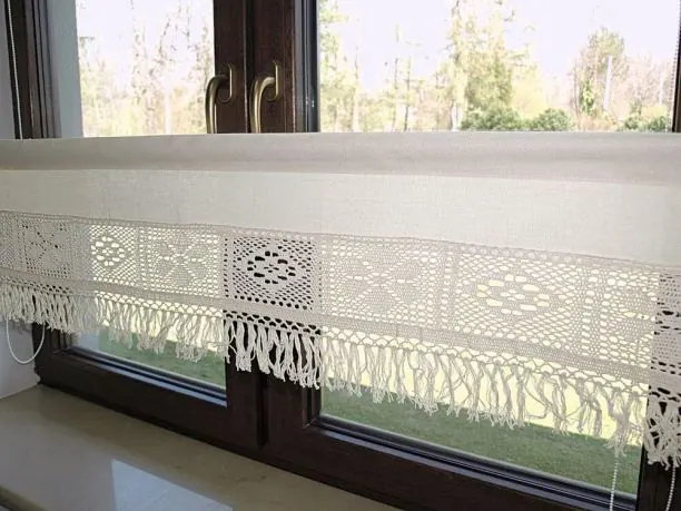 Zazdrostka 30x150 Arkadia - Beżowy - firana 1547 beż