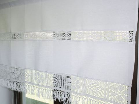 Zazdrostka 70x100 Arkadia - Biały - firana   1547  biała
