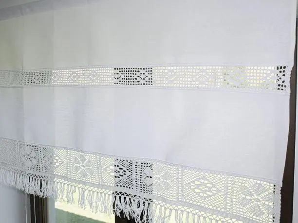 Zazdrostka 70x100 Arkadia - Biały - firana 1547 biała