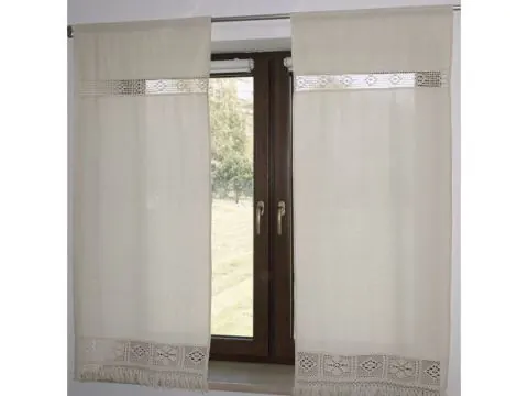 Zasłona 150x60 Arkadia - Beżowa - firana 1547 beż