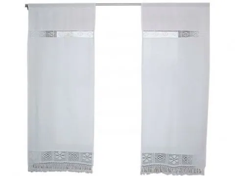 Zasłona 150x60 Arkadia - Biała - firana 1547 biały