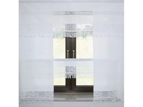 Zasłona 150x60 Arkadia - Biała - firana 1547 biały