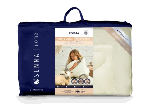 Kołdra całoroczna - wełniana - Merino Wool 155x200 - merynos Inter Widex