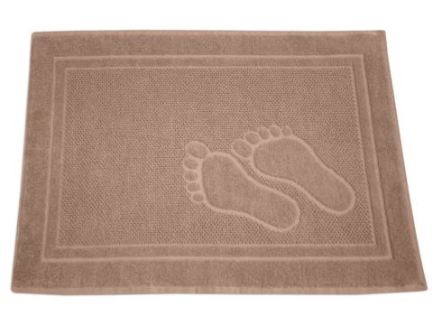 Dywanik łazienkowy - Feet - 50x70 cm - Beżowy - Greno Dywanik łazienkowy - Feet - 50x70 cm - Beżowy - Greno