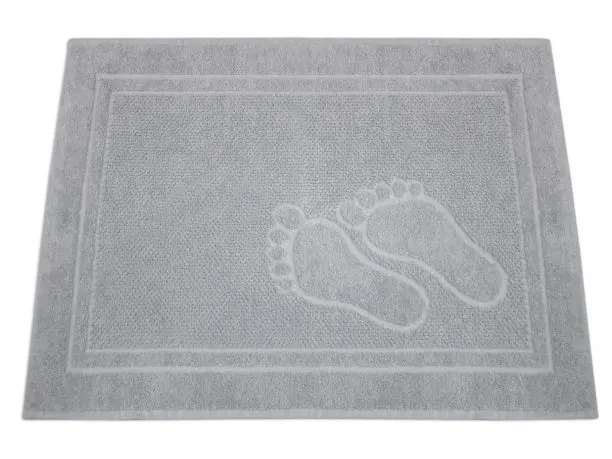 Dywanik łazienkowy - Feet - 50x70 cm - Jasny popielaty - Greno