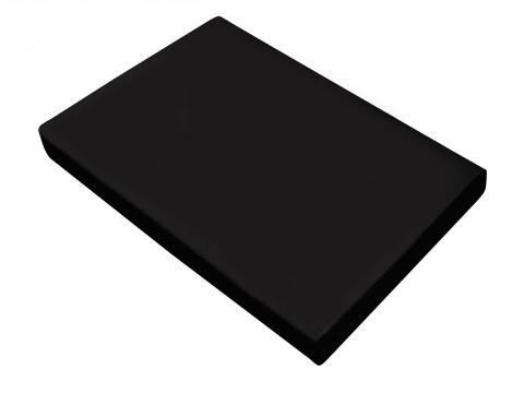 Prześcieradło satynowe 160x210 Czarne bez gumki  Greno Prześcieradło satynowe 160x210 Czarne bez gumki  Greno