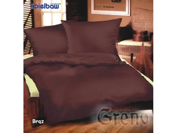 Komplet pościeli Bielbaw Jednobarwna Brąz 220x200 greno