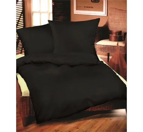 Komplet pościeli Bielbaw Jednobarwna Czarna 220x200 greno
