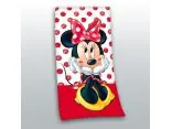 Ręcznik Plażowy licencyjny 70x140 cm Myszka Minnie STC 02 czerwony Disney