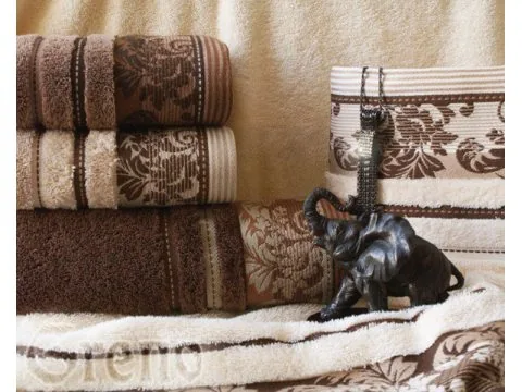 Ręcznik Greno Pretoria brąz jasny 70x140