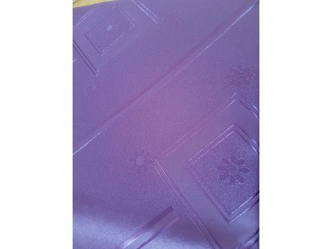 Obrus plamoodporny 110x155 cm  fioletowy duży wzorek