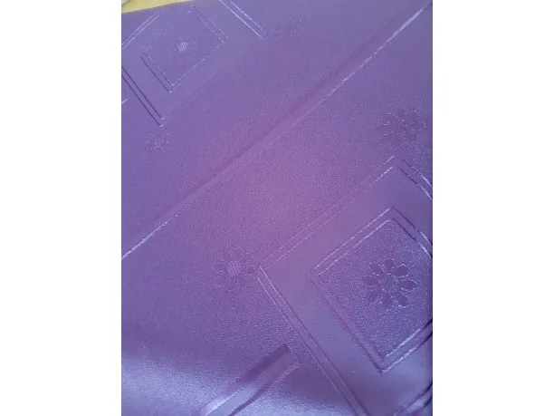 Obrus plamoodporny 110x155 cm fioletowy duży wzorek