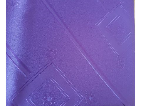 Obrus plamoodporny 110x155 cm  fioletowy duży wzorek