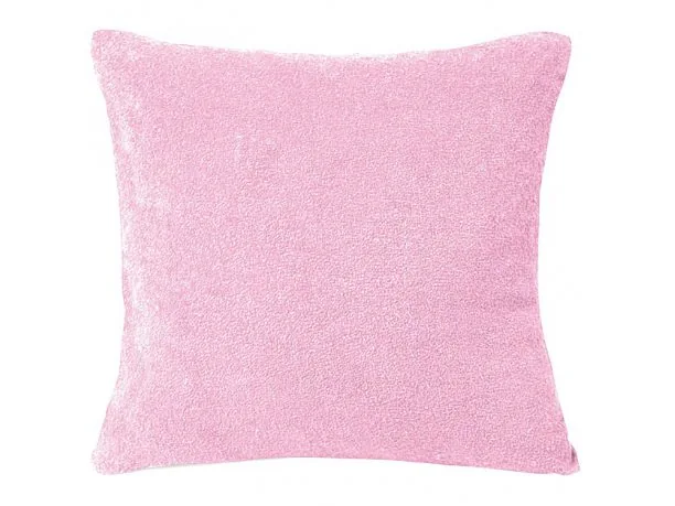 Poszewka na poduszkę Frotte jasny róż 40x40 int 002