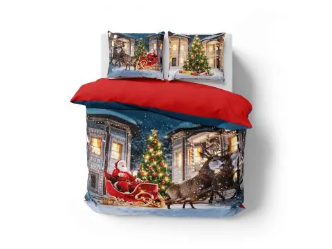 Pościel z bawełny 220x200 3899 A Świąteczna Holland holenderska